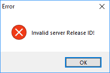 Invalid Id How to fix Invalid Release ID message box - Tokenworks Support